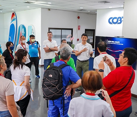 COBRA WELCOMES INTERNATIONAL CANOE FEDERATION (ICF) DELEGATES WITH PRODUCT DEMONSTRATIONS AND A FACTORY TOUR