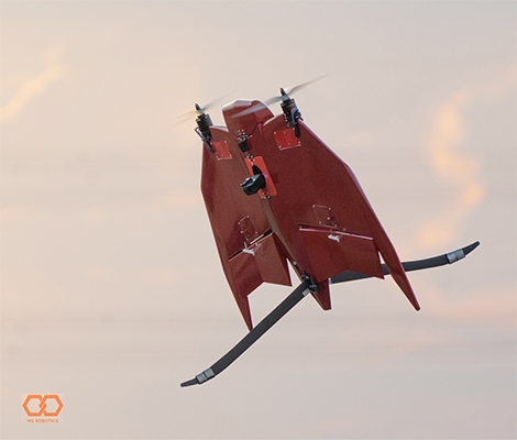 COBRA supports HG Robotics with New Production Concept  for the VETAL Tail Sitter VTOL Drone